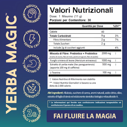 Yerba Magic® – Polvere istantanea di tè Yerba Mate